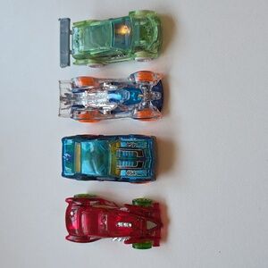 Hot Wheels - X-Raycers - Burl-Esque, CFM46, Hi Tech Missle, Plus A '69 Chevelle